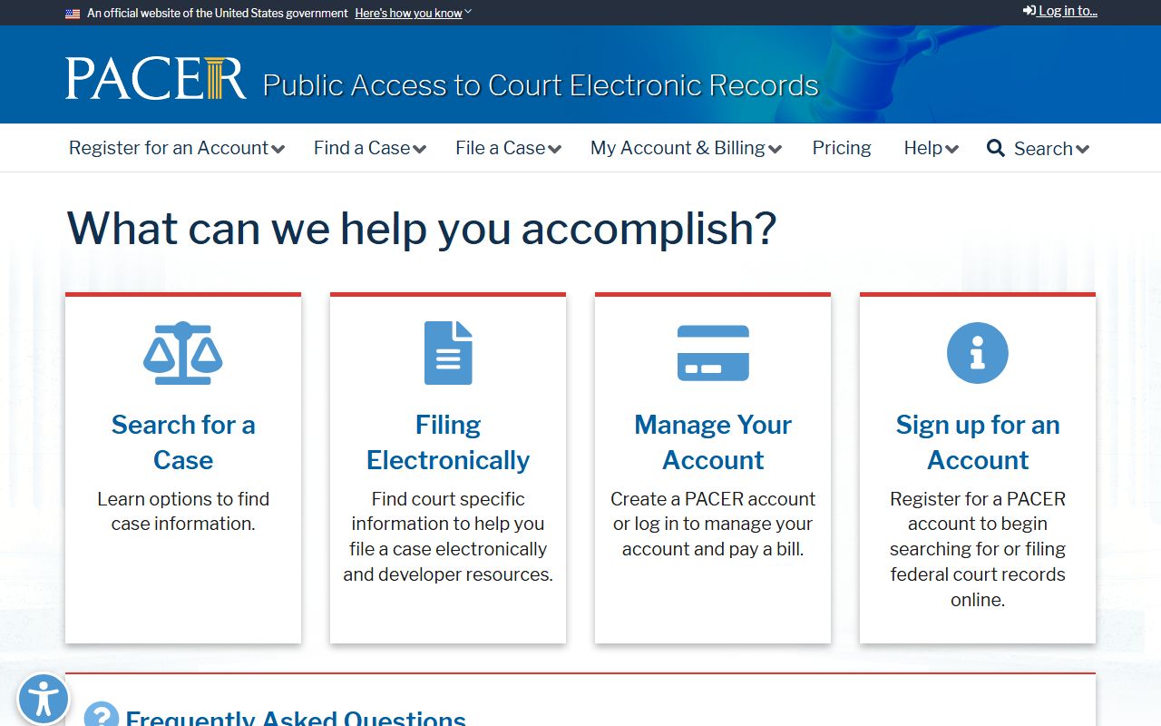 Bolivar County federal court dockets and case files in the PACER system